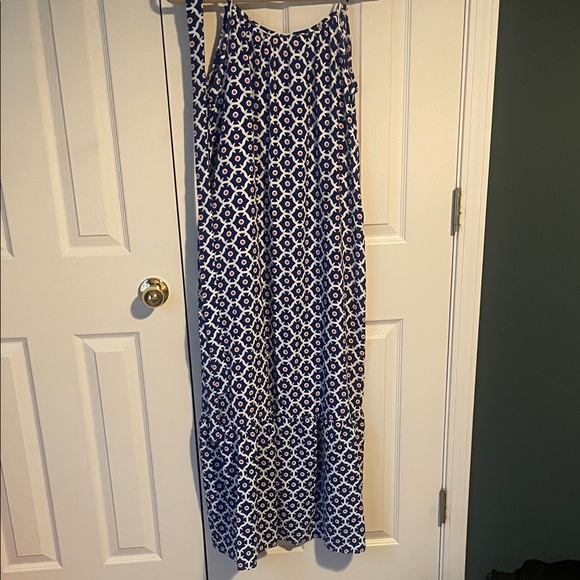 Dresses & Skirts - Blue and White Patterned Maxi Dress